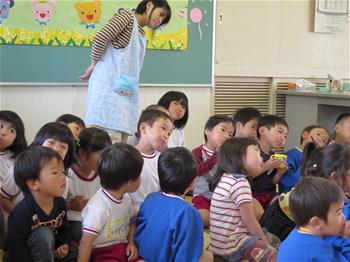 歯磨き指導の様子