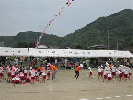 玉入れの様子