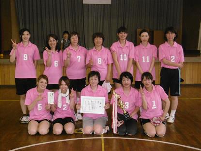 ミニバレーボール優勝の大里