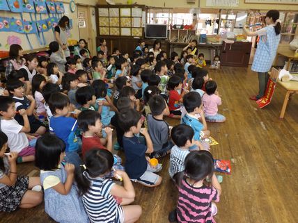 歯磨きをしている様子