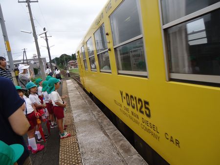 電車にのりました