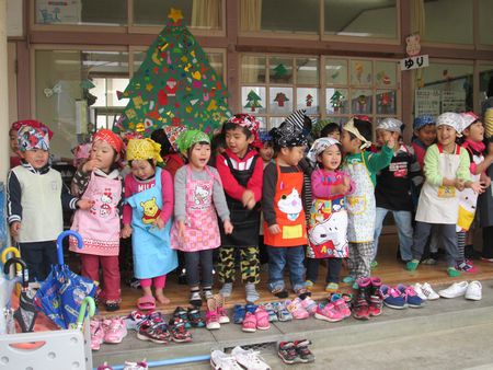 もちつきの様子