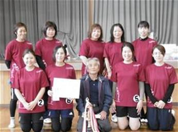 ミニバレーボール優勝の作井手