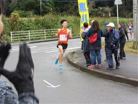 市内一周駅伝大会のようす