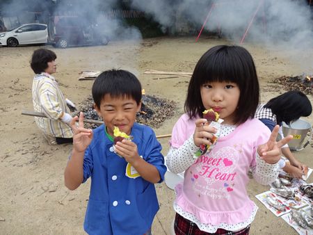 焼き芋会の様子