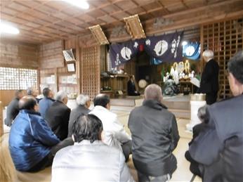 交通安全祈願祭のようす