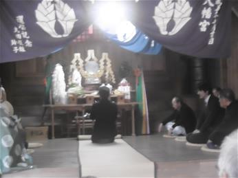 交通安全祈願祭のようす