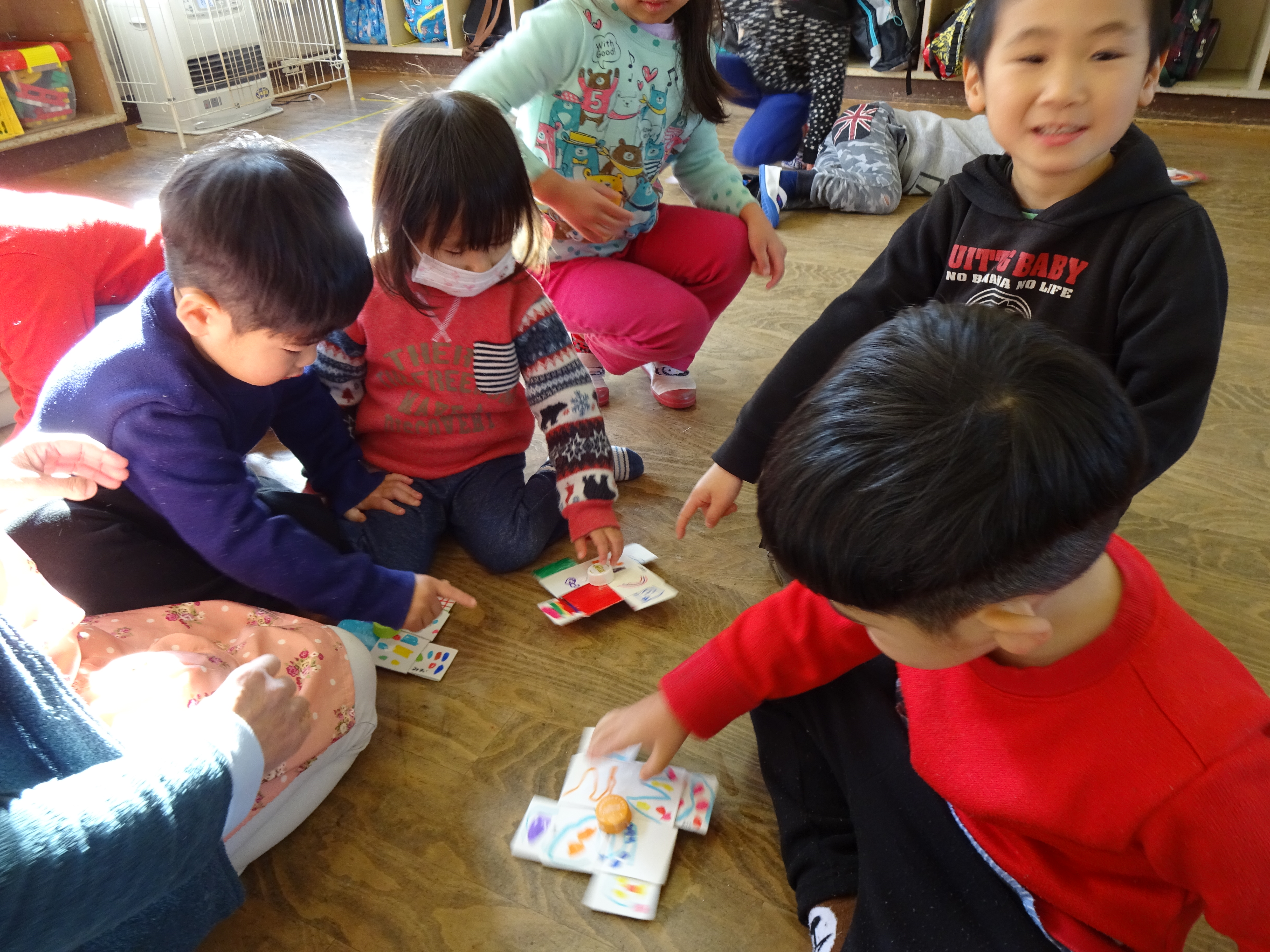 コマ回しの様子