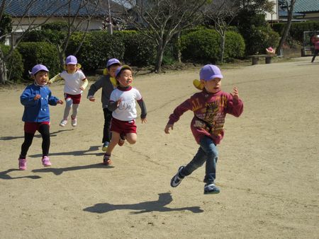 すみれ組さんのかけっこ
