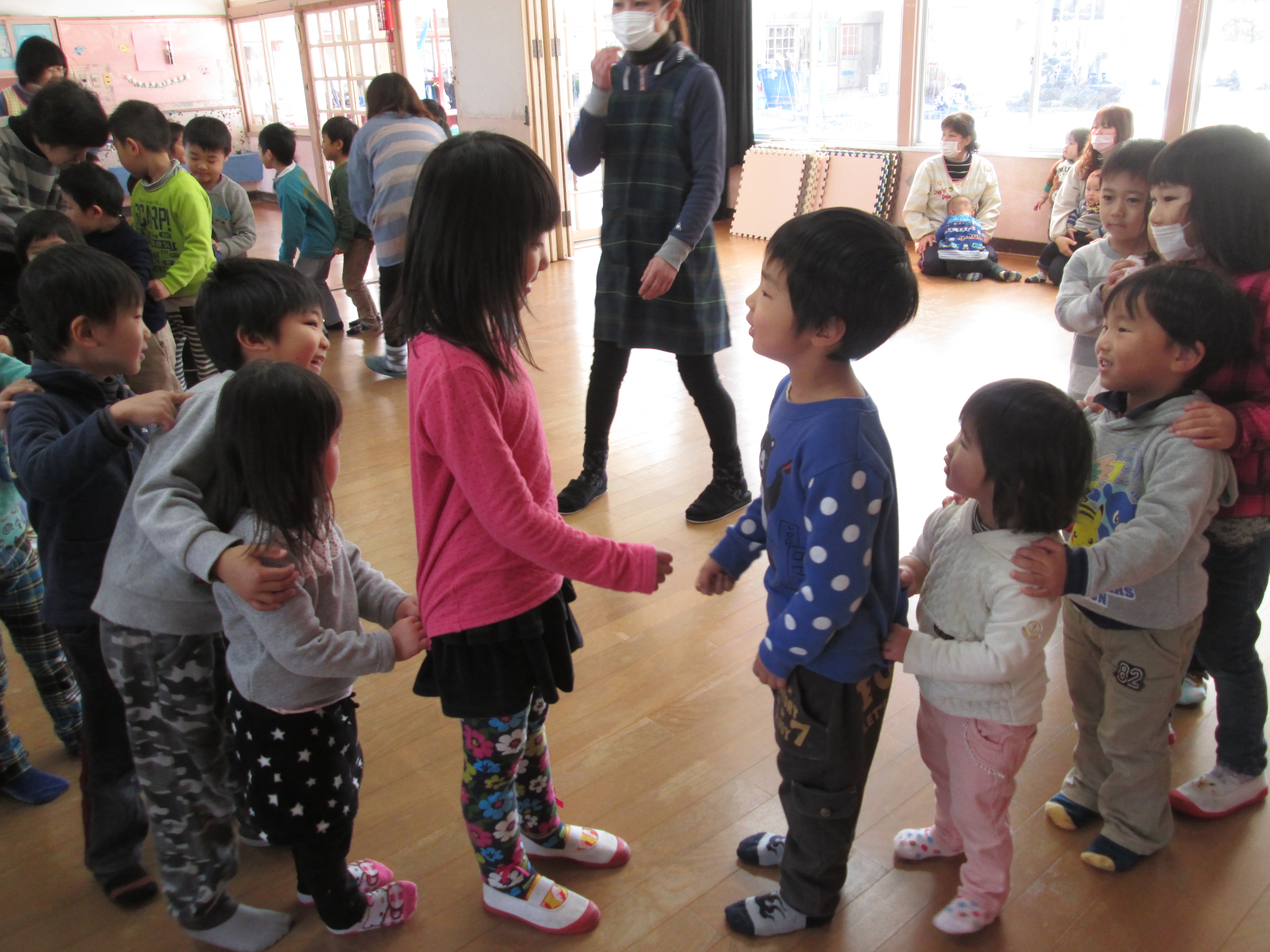 じゃんけん列車の様子