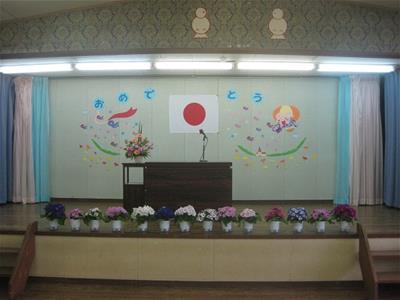 今日は、入園式です