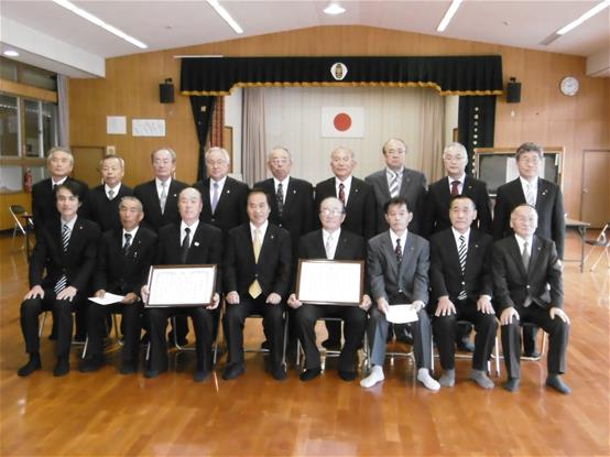 駐在員就退任式のようす