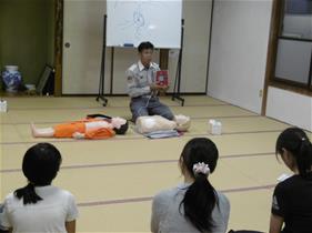 子ども会救急講習会のようす