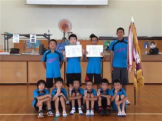 市子連球技大会優勝の大里子ども会