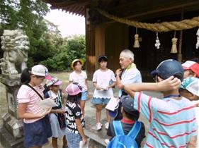 夏の寺子屋のようす