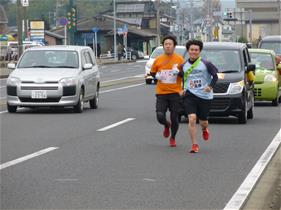 市内一周駅伝競走大会のようす