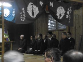 交通安全祈願祭のようす