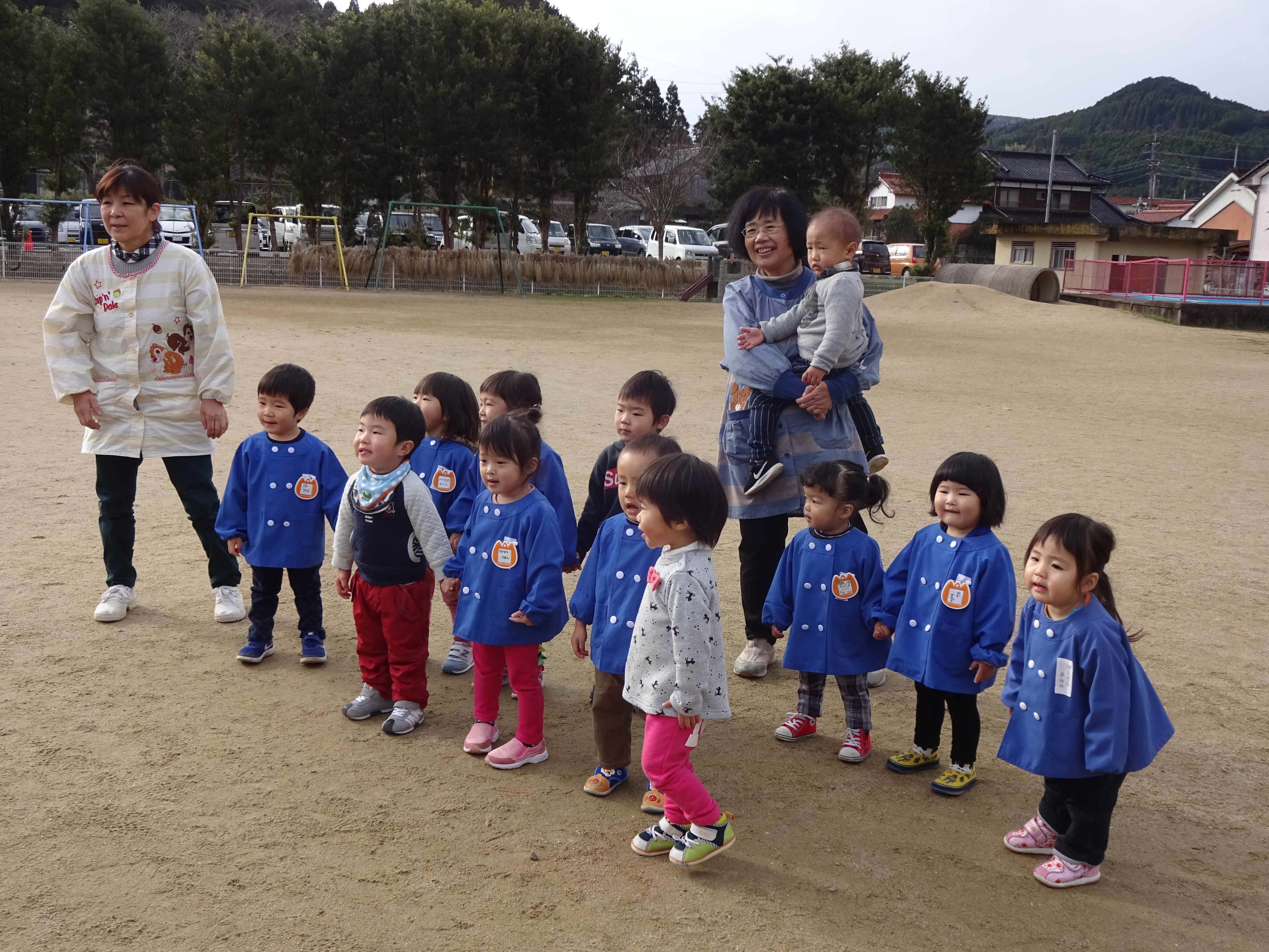 応援しているところ