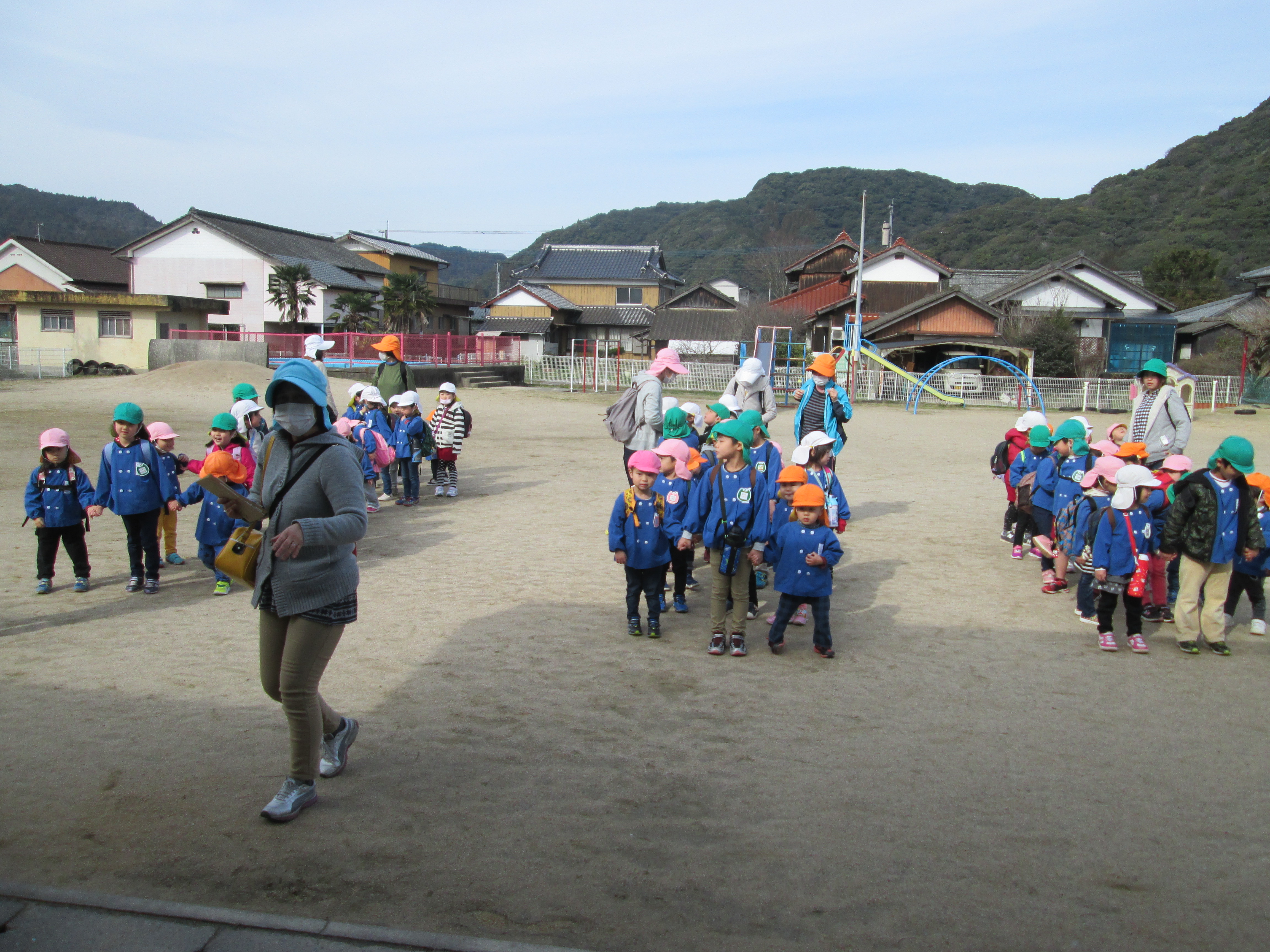 どうぶつランドで並んでいるところ