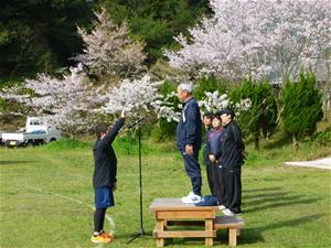 大里区民花見リンピックのようす