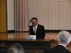 駐在員就退任式のようす