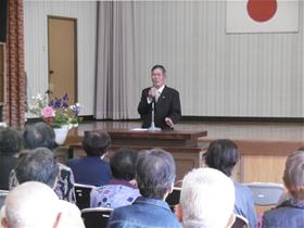 二里町老人クラブ総会のようす