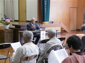 二里町老人クラブ総会のようす