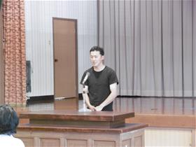 防犯パトロール出発式のようす