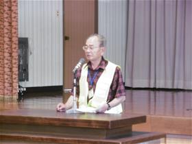 防犯パトロール出発式のようす
