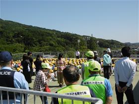 水防訓練のようす