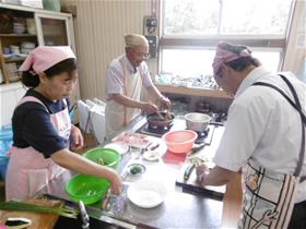 ふたさと料理教室のようす