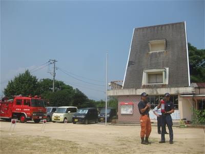 消火器についても教えて頂きました