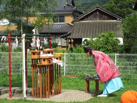 プール開き　淀姫神社さん