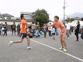 町民駅伝大会のようす