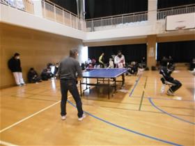 町民卓球大会のようす
