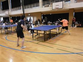 町民卓球大会のようす