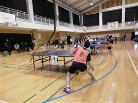 町民卓球大会のようす