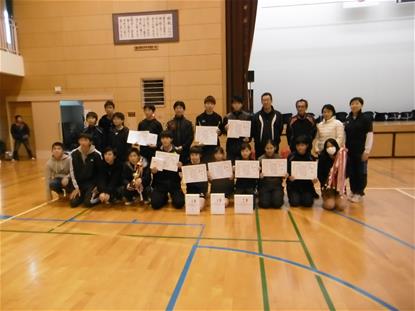 町民卓球大会のようす