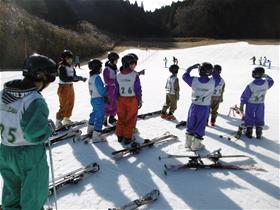 スキー教室のようす