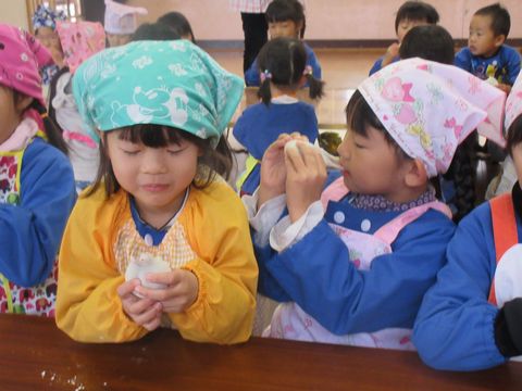 おもちがのびますよ～