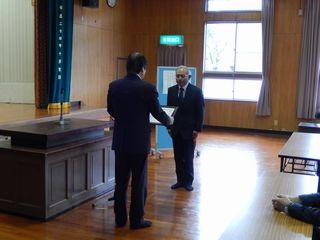 就退任式の様子1