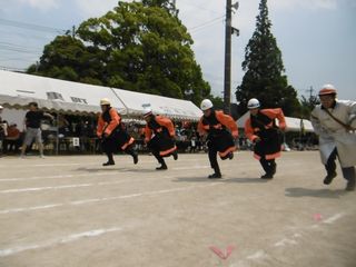 消防団リレー