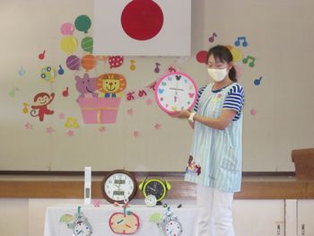 時計勉強の様子