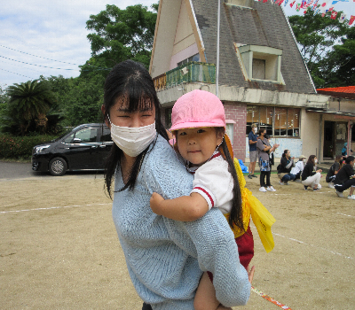 親子レク走の様子