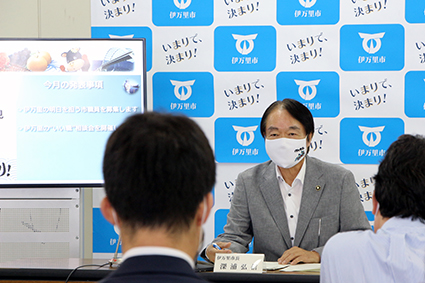 8月市長定例会見