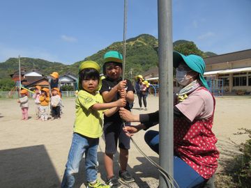 こいのぼり掲揚
