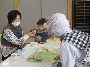 給食の先生との栄養相談の様子