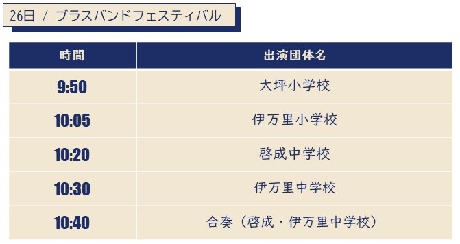 ブラスバンドフェスティバル