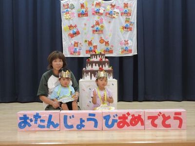 先生と一緒にハイチーズ