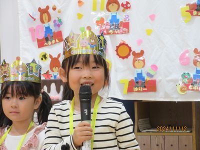 上手に発表しています